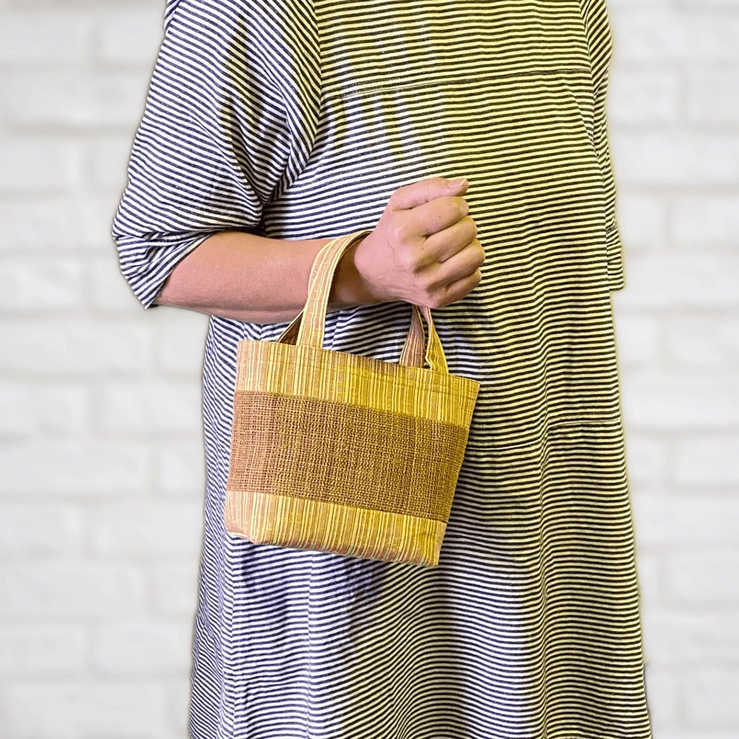 しな布✕会津木綿トート